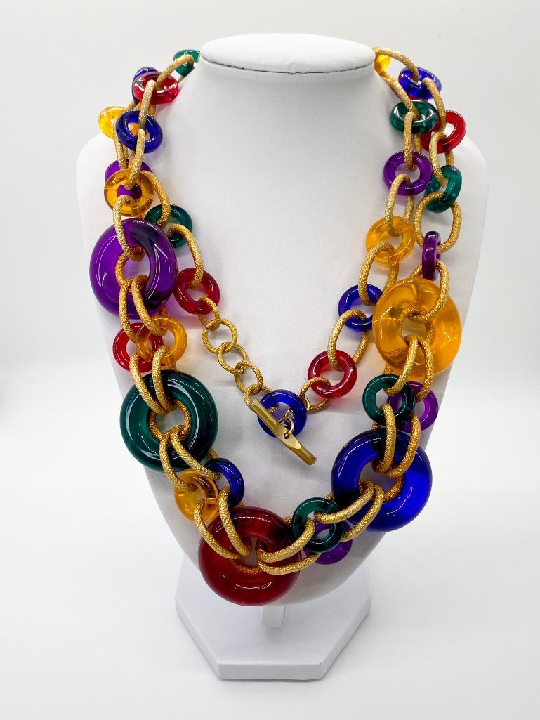 OVERSIZED 70'S UGO CORREANI FOR VERSACE RUNWAY NECKLACE (1 of 3)