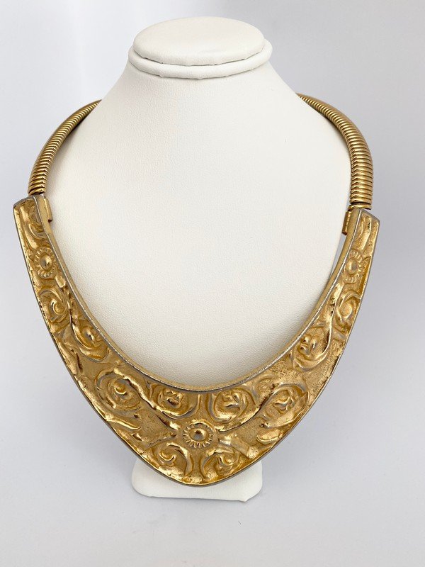 VINTAGE SIGNED ALEXIS KIRK OVERSIZED COLLIER DE CHIEN (1 of 3)