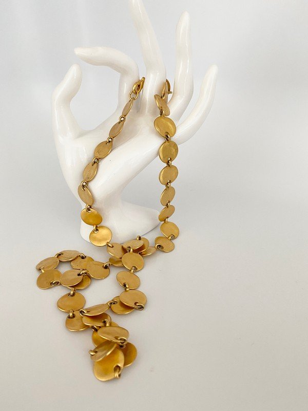 RARE STUDIO SIGNED ROBERT LEE MORRIS DISC NECKLACE (1 of 3)