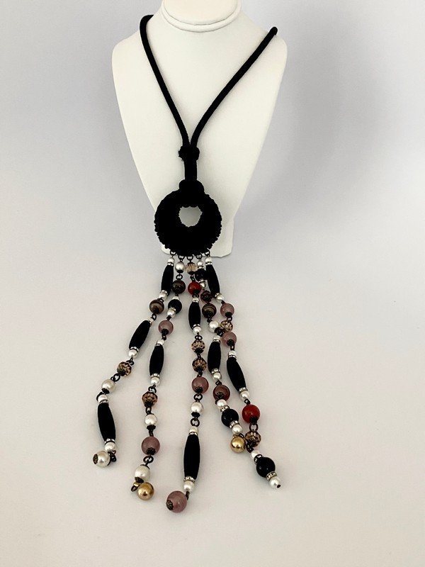 10" DROP VINTAGE YSL YVES ST LAURENT RUNWAY NECKLACE (1 of 3)