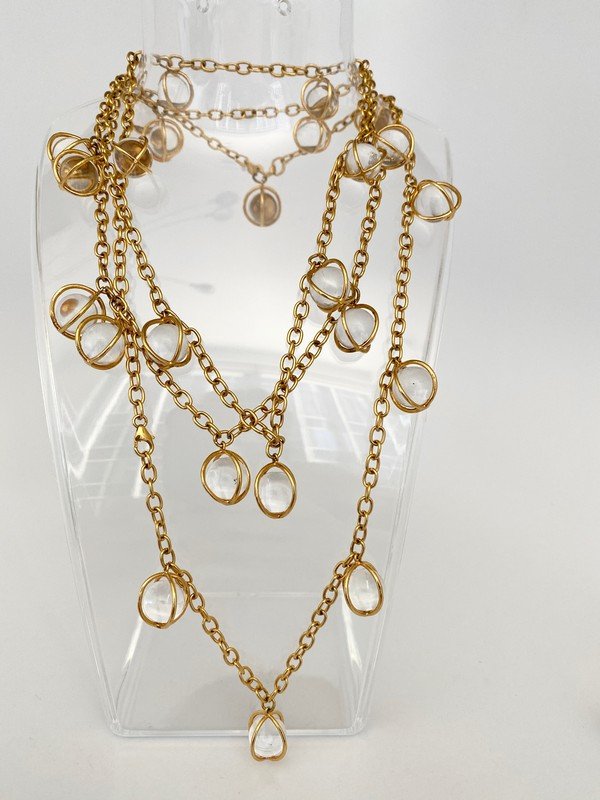 IMPORTANT STERLING 18K VERMEIL POOLS OF LIGHT NECKLACE (1 of 2)