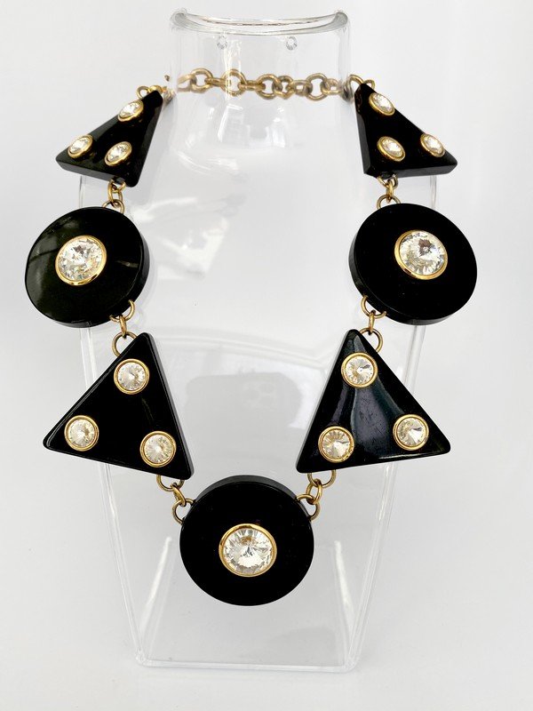 VINTAGE VALENTINO HAUTE COUTURE RUNWAY MOGUL NECKLACE (1 of 3)
