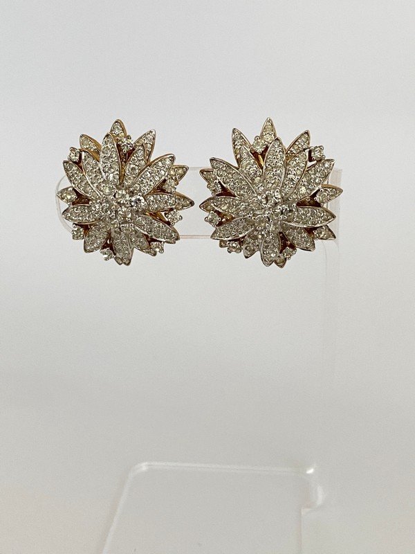 VINTAGE JOMAZ FINE JEWELRY BLINDING BURST EARRINGS (1 of 3)
