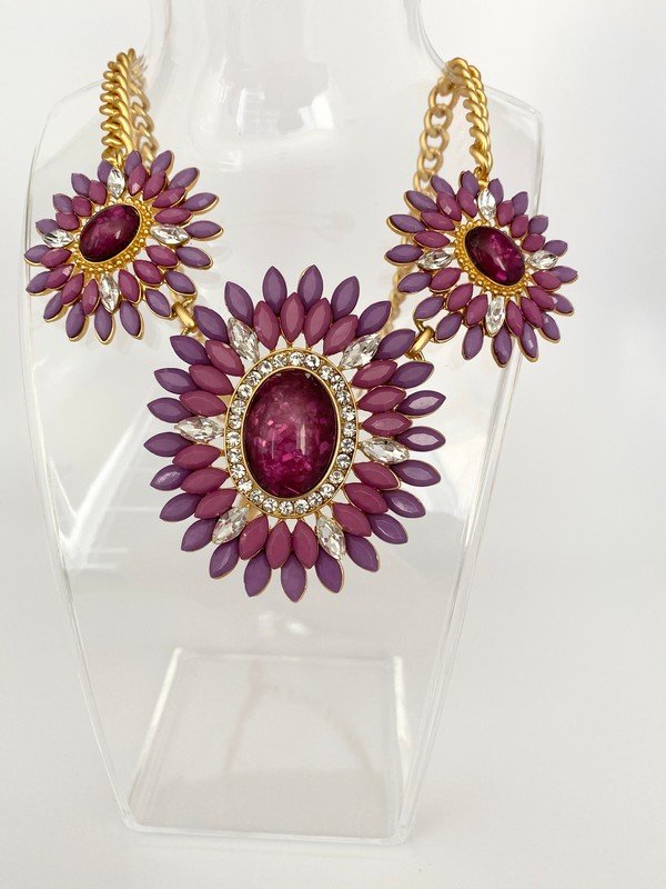 DESIGNER SIGNED BEN AMUN GRAND STATEMENT NECKLACE (1 of 2)