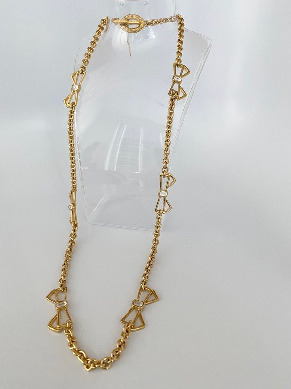 VINTAGE NEW OLD STOCK NINA RICCI PARIS BOW NECKLACE (1 of 3)