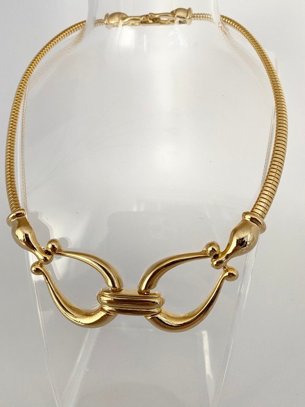 RARE PAOLO GUCCI NEVER WORN 70'S HORSE BIT NECKLACE (1 of 2)