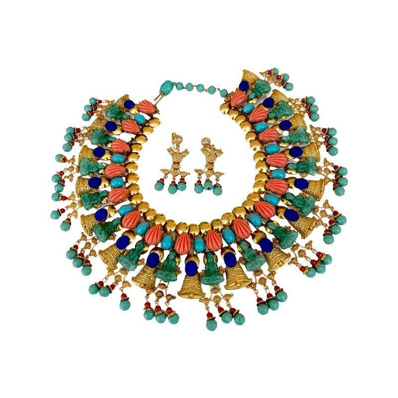 1 OF A KIND VRNA RUNWAY FIGURAL MOGUL BUDDHA NECKLACE (1 of 3)