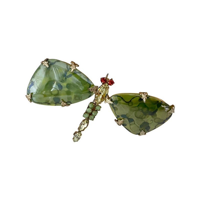 VINTAGE HENRY SCHREINER NEW YORK BOOKPIECE FIGURAL PIN (1 of 4)