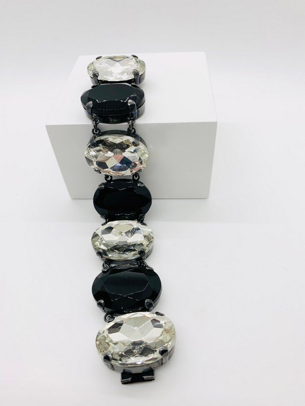 VINTAGE YSL 60'S HAUTE COUTURE RUNWAY HEADLIGHT RARE BRACELET (1 of 2)