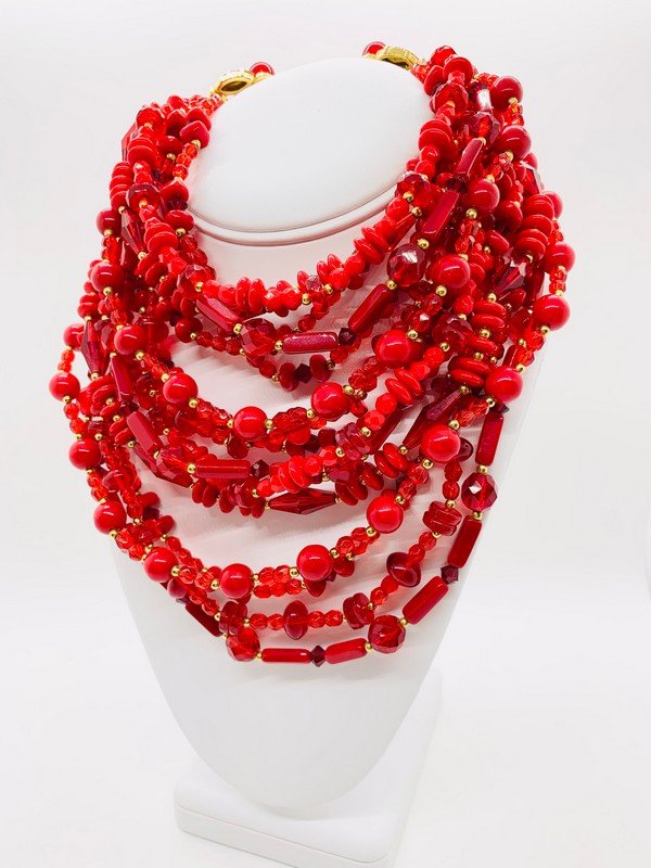 VINTAGE SIGNED CHRISTIAN DIOR PARIS BOUTIQUE GRIPOIX RUNWAY NECKLACE (1 of 4)