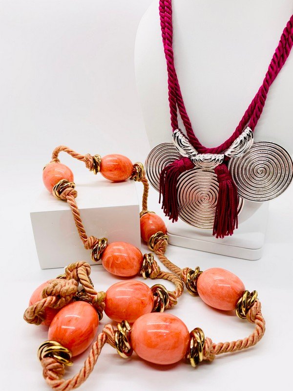 VINTAGE YVES ST LAURENT YSL RARE HAUTE COUTURE LOT OF RUNWAY NECKLACES (1 of 3)