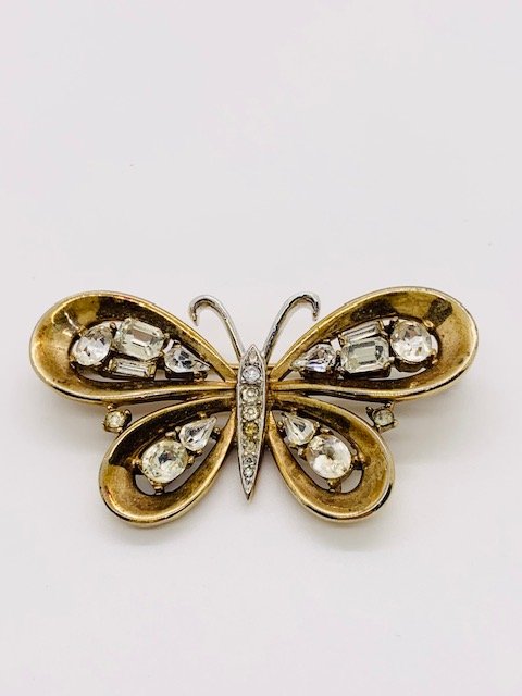 AN IMPORTANT VINTAGE ALFRED PHILIPPE FOR TRIFARI MOGUL BUTTERFLY BROOCH (1 of 2)