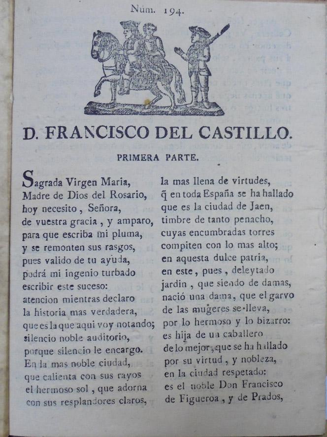 CASTILLO, FRANCISCO DEL: Artist: CASTILLO, Francisco del - Artwork: Poema a la Virgen Catalogue raisonné/literature: CASTILLO, Francisco del.- "[POEMA]" Córdoba: Rafael García Rodríguez, s.a. 4º menor