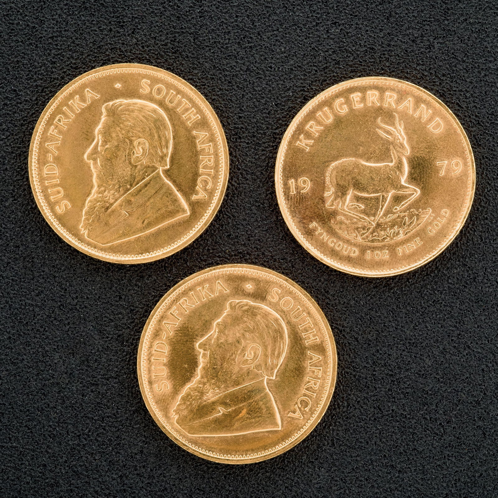 Three krugerrand gold coins (1 of 1)