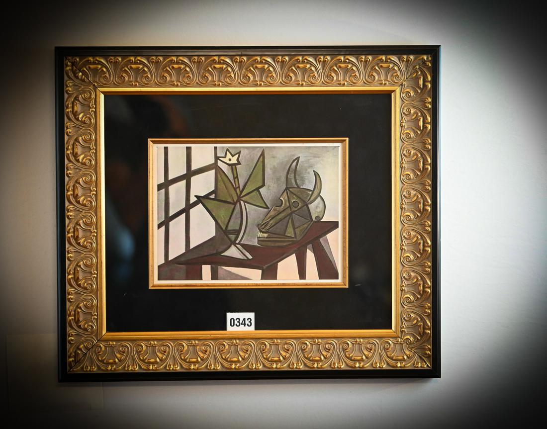 Pablo Picasso Framed Offset Lithograph in Colors circa 1943 (1 of 2)