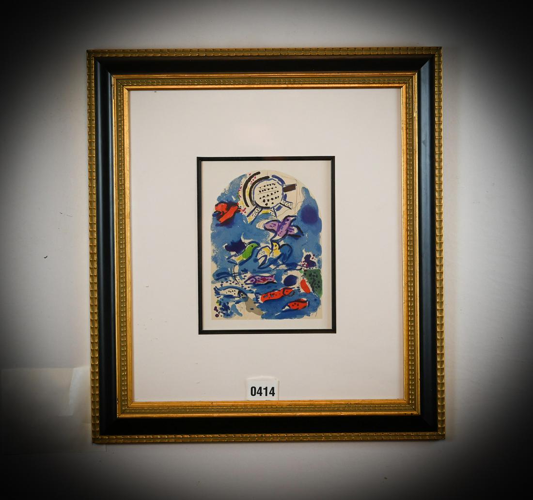Marc Chagall Framed Reuben Original Lithograph circa 1962 (1 of 2)