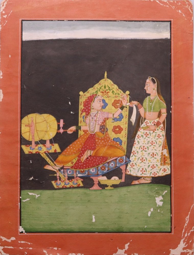 OLD MINIATURE PAINTING FROM  RAJASTHAN (INDIA) (1 of 1)