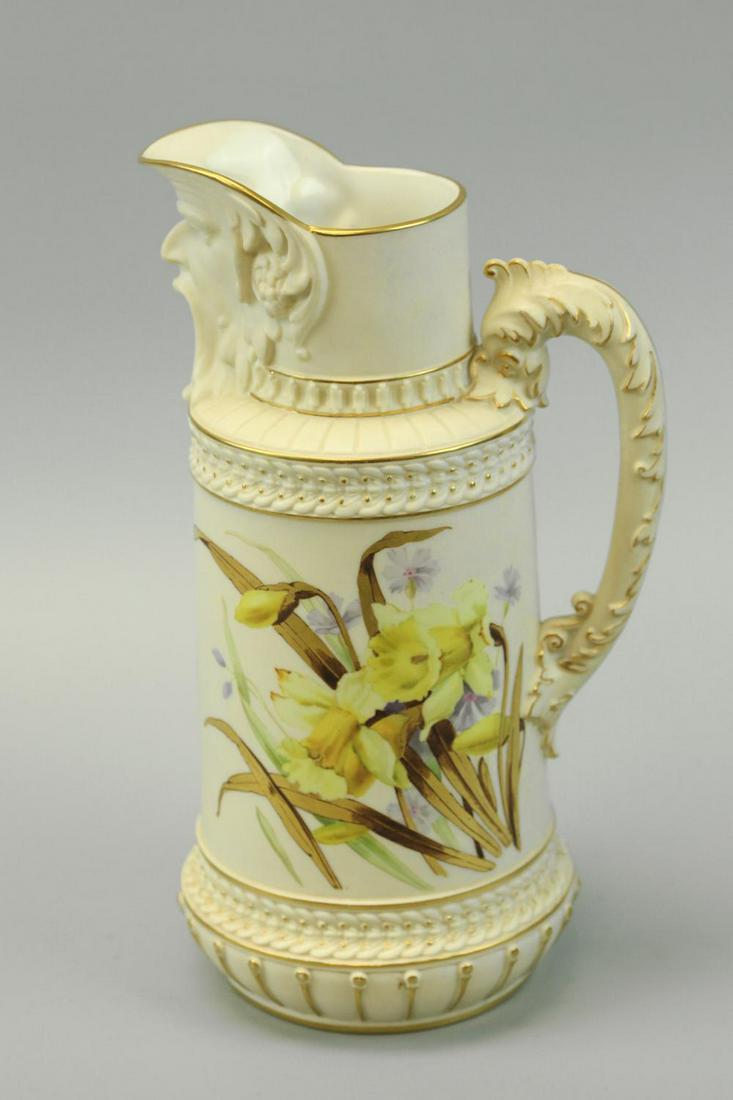 Royal Worcester porcelain, England, Mug, gold plated (1 of 7)