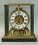 Atmosphere clock with marble base, Dore bronze, working