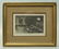Russian Etching of Girl in Cottage, signed M,Klodt