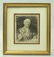 Russian Etching of Man with Cigarette, Signed