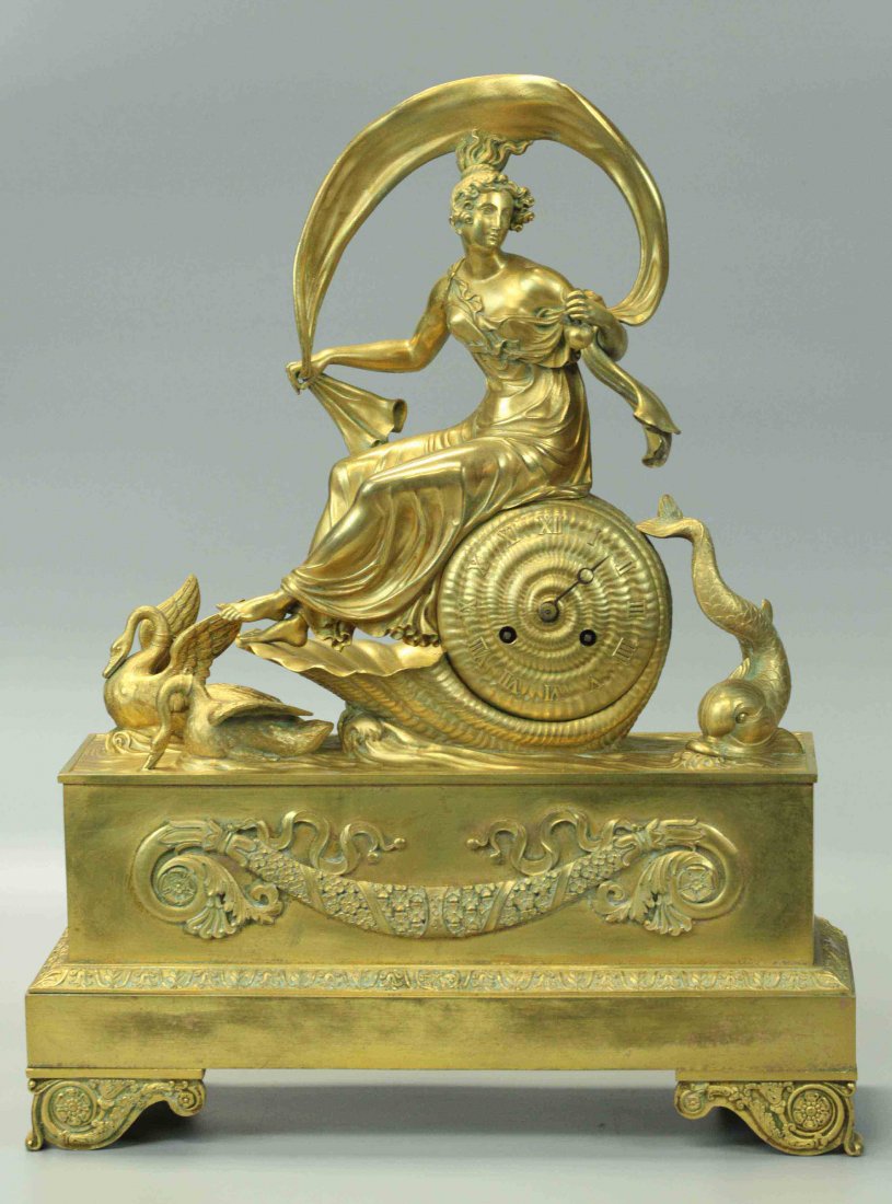 19th Century Dore Bronze Clock (1 of 6)