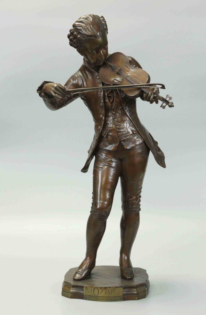 19th Century Brown Patina Bronze Statue, Signed, French (1 of 7)