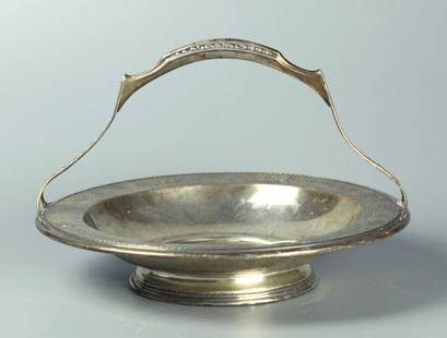 19 Century Gorham Sterling Silver Fruit Bowl: 19 Century Gorham sterling silver fruit bowl, marked " Gorham, Sterling 168 " to base, 8.5 X 11.5 inches, weight 563 grams (18.1 ounces)
