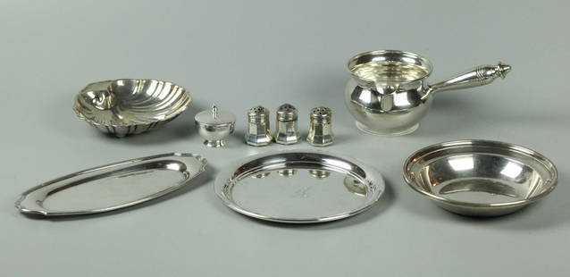 9 Pieces of Sterling Silver: 9 pieces of sterling silver