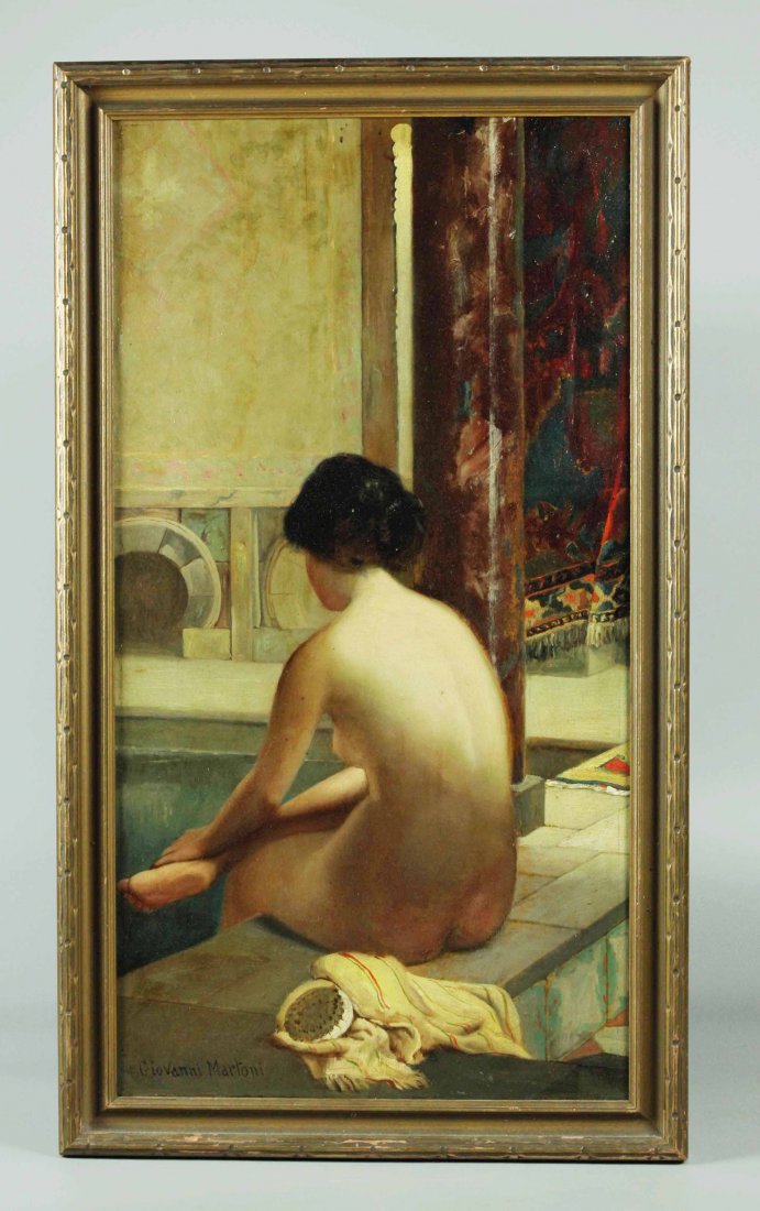 Oil on Canvas, signed Giovanni Marloni (1 of 7)