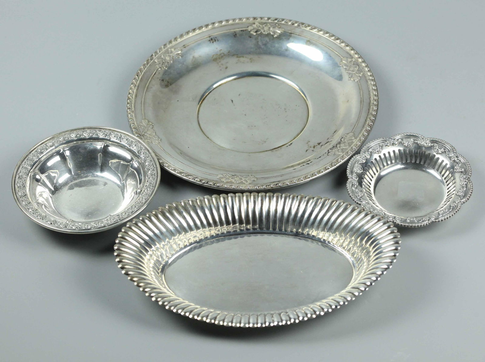 Three Sterling Silver Plates (1 of 10)