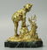 Boy Putting Ice Skate on His Foot, Dore Bronze - 2