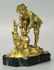 Boy Putting Ice Skate on His Foot, Dore Bronze - 6