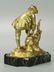 Boy Putting Ice Skate on His Foot, Dore Bronze - 7