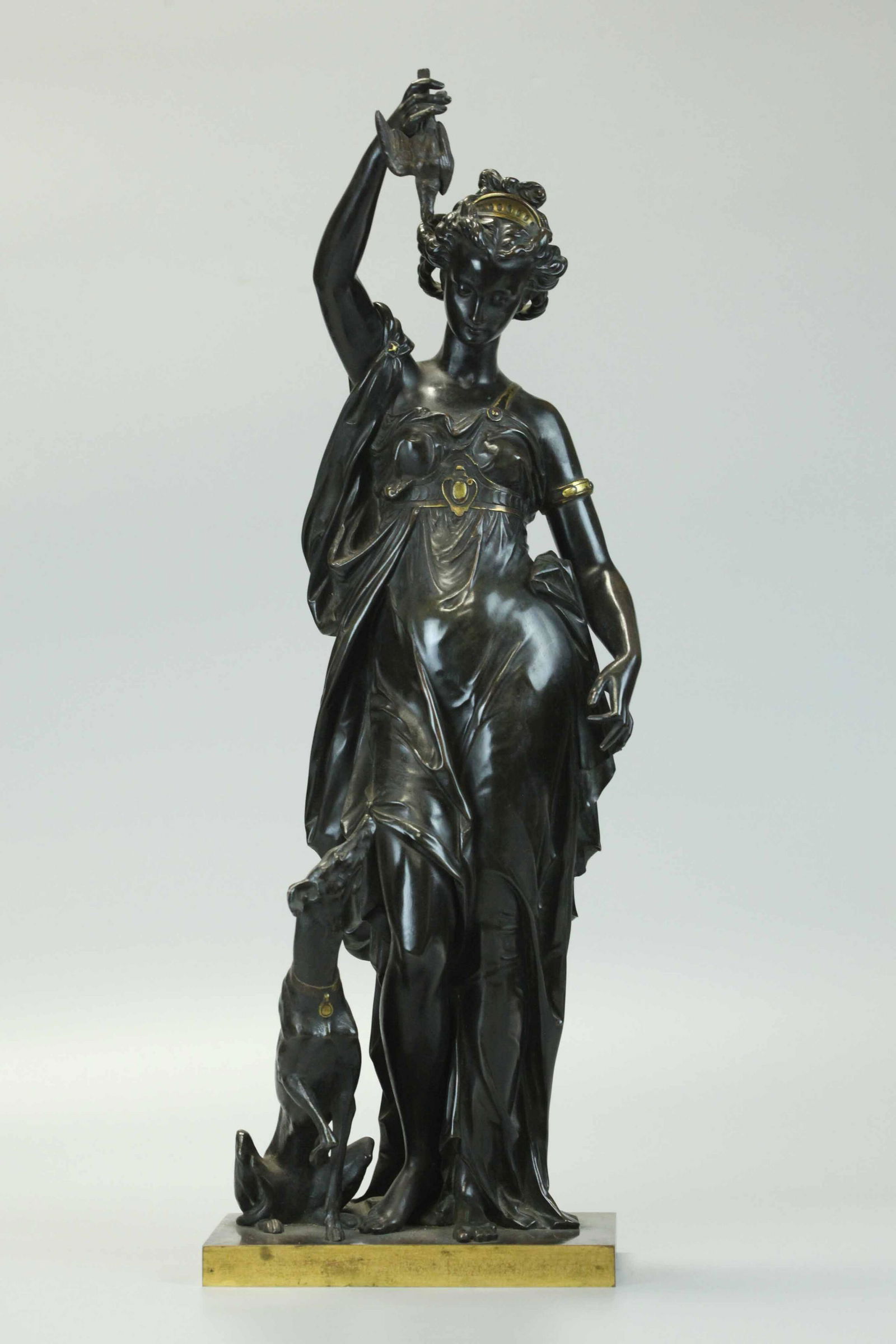 19th Century Bronze Brown Patina, signed (1 of 7)