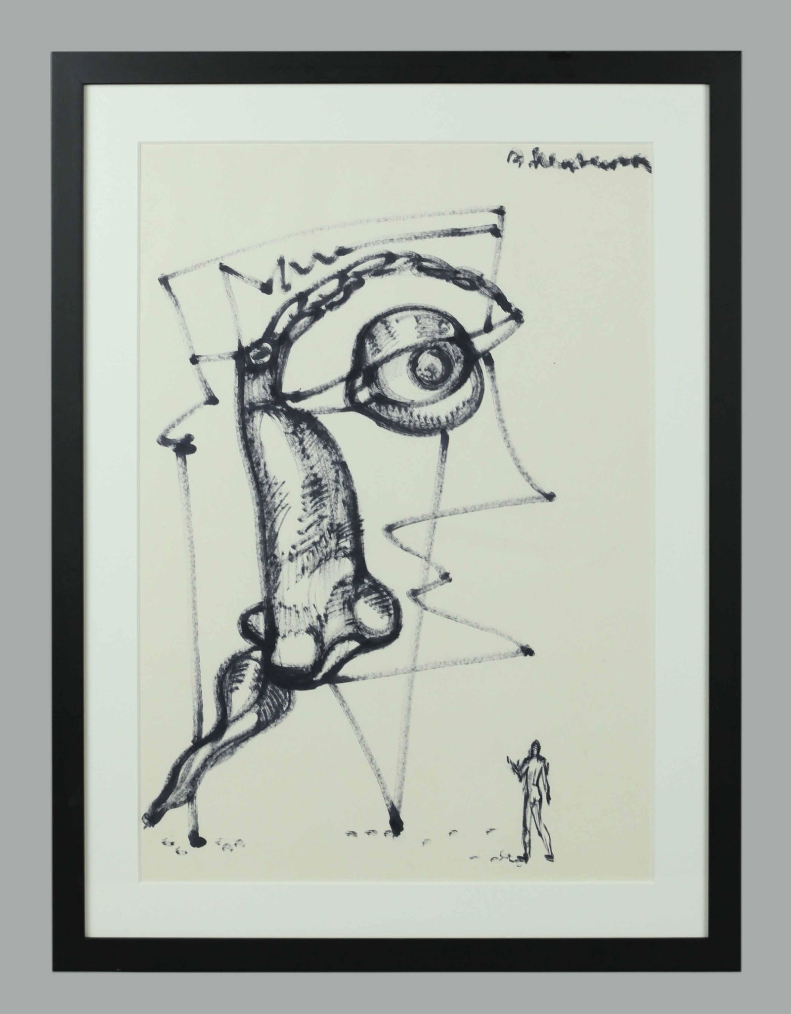 Erns Neizvestny ( Russian 1925 - 2016 ) Felt-tip pen, (1 of 7)