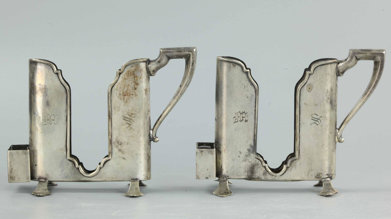 Two sterling silver pieces with monogram (1 of 5)