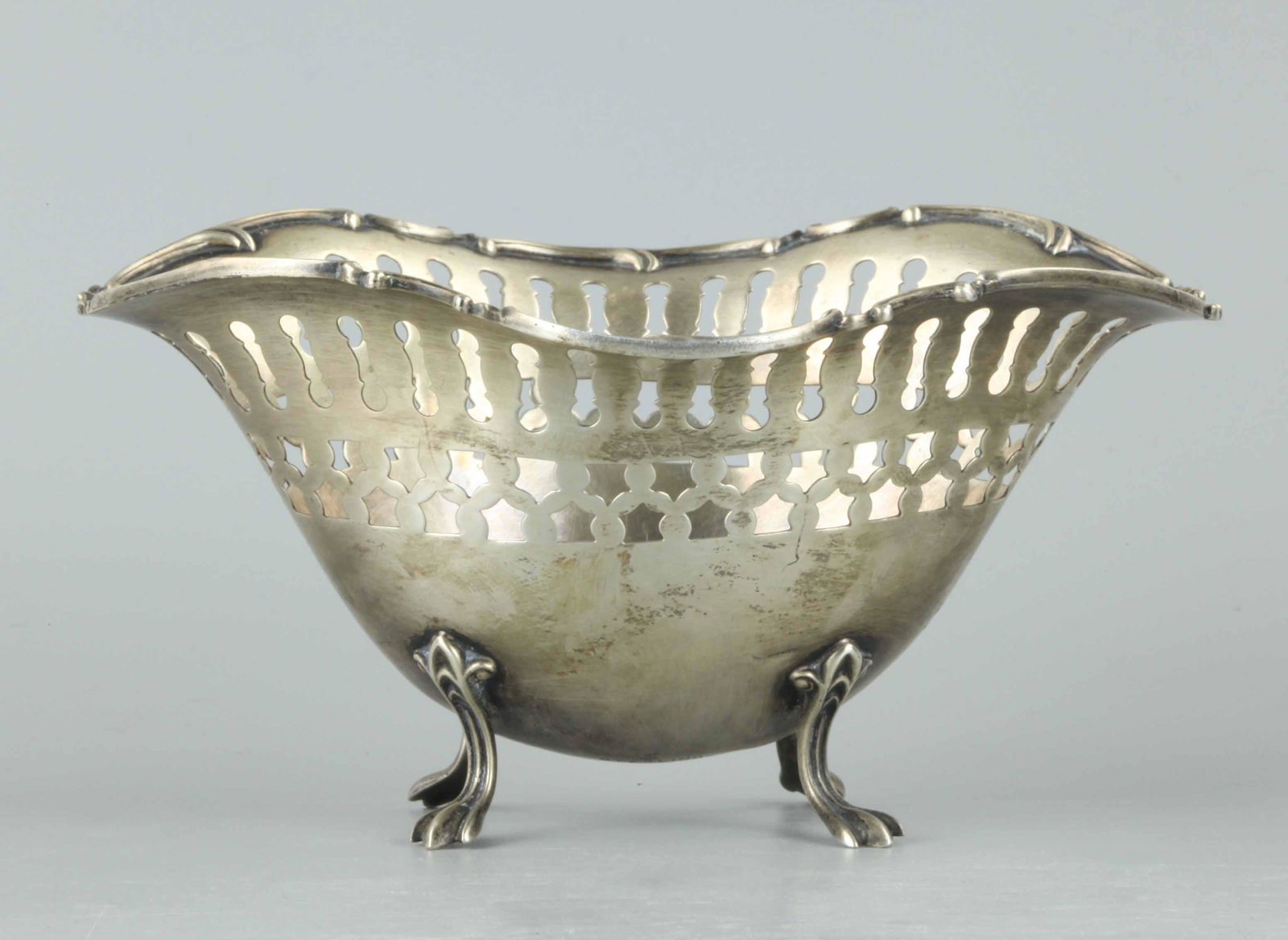 Sterling silver candy dish, 19th century (1 of 7)