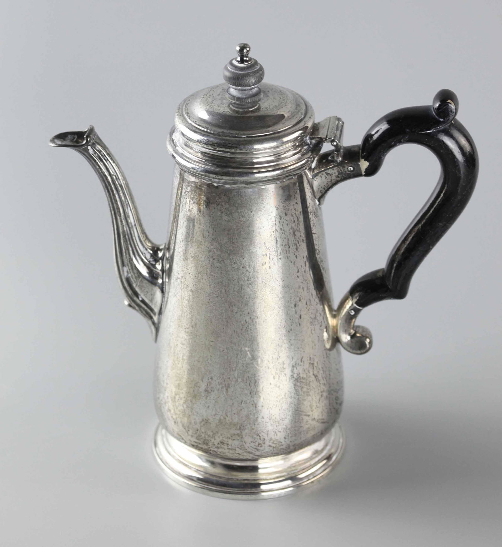 19th century Tiffany sterling silver tea pot with dark (1 of 6)