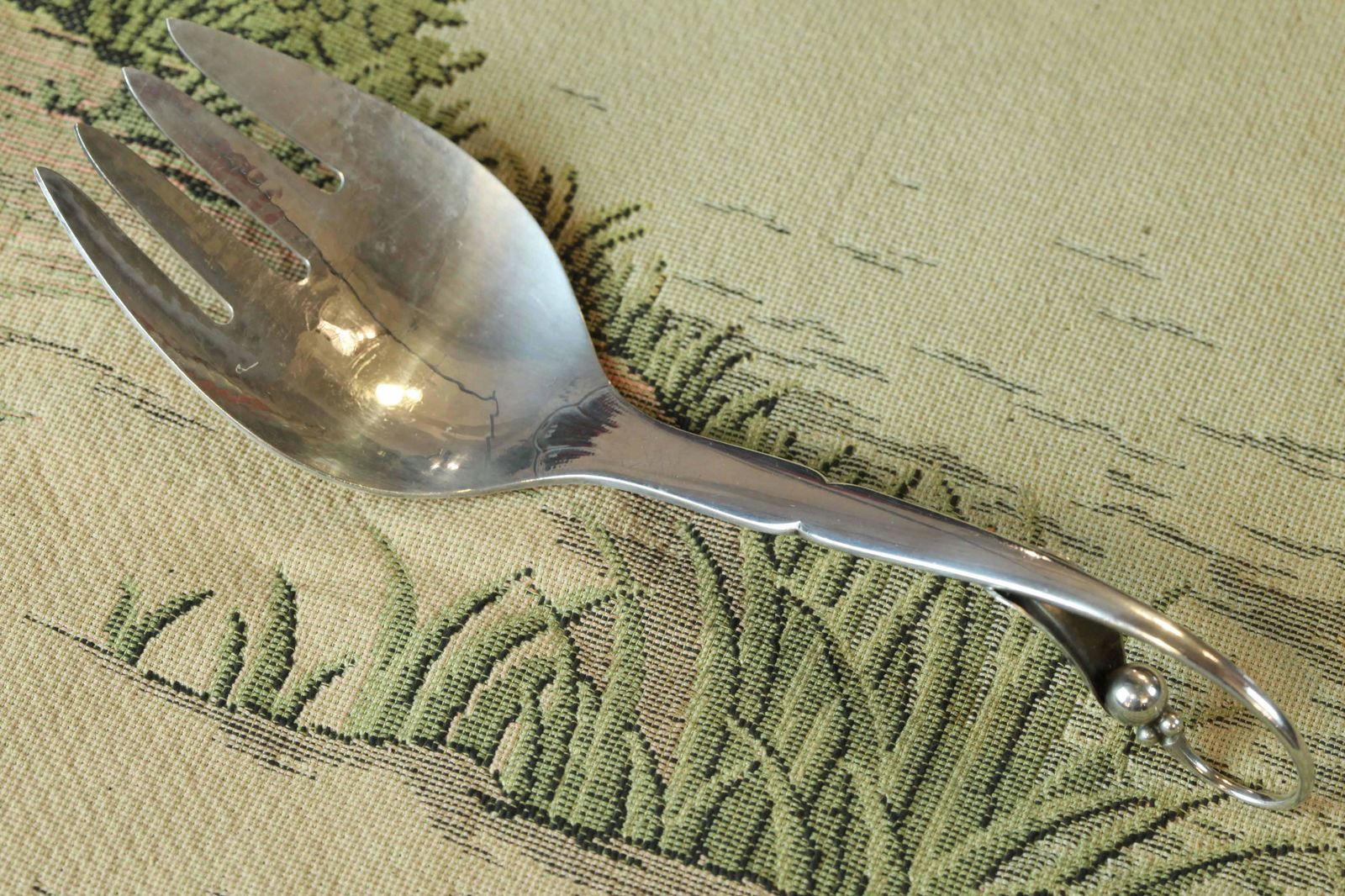 Sterling silver serving piece by Georg Jensen, denmark (1 of 6)