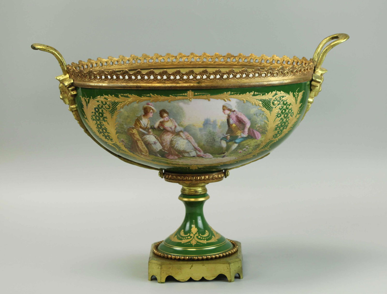 19th century, hand-painted, centerpiece (1 of 7)