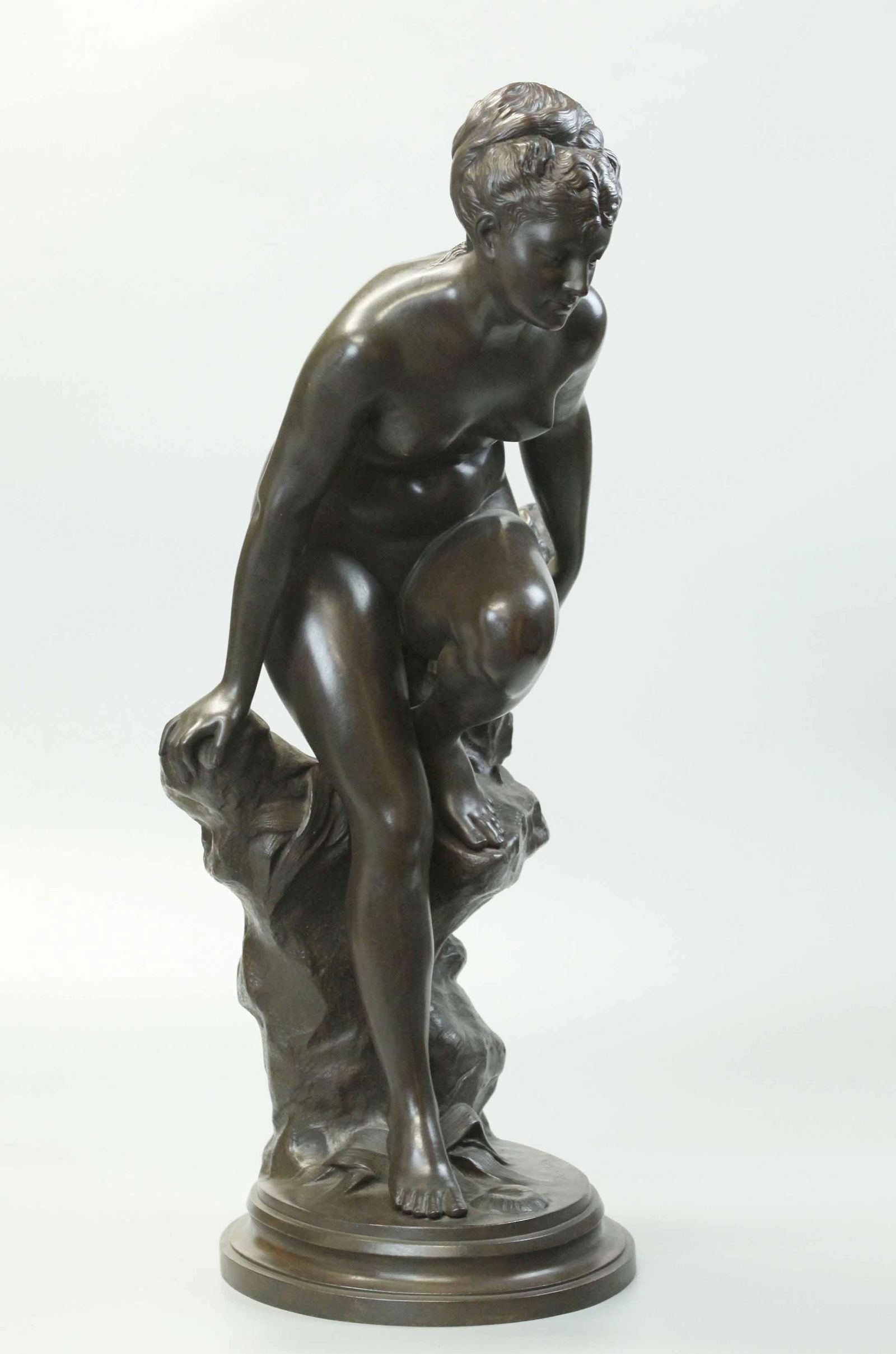 19th Century Large Bronze Statue, signed (1 of 11)