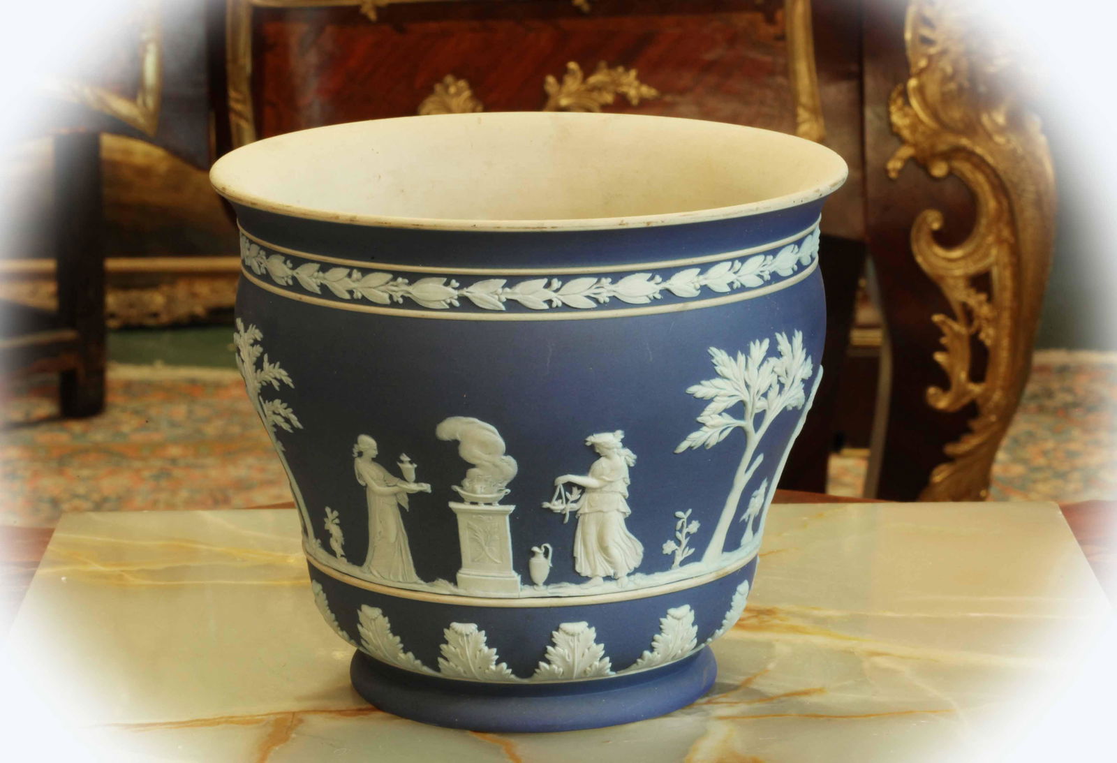 Antique Wedgwood Jasperware Planter Cachepot (1 of 8)