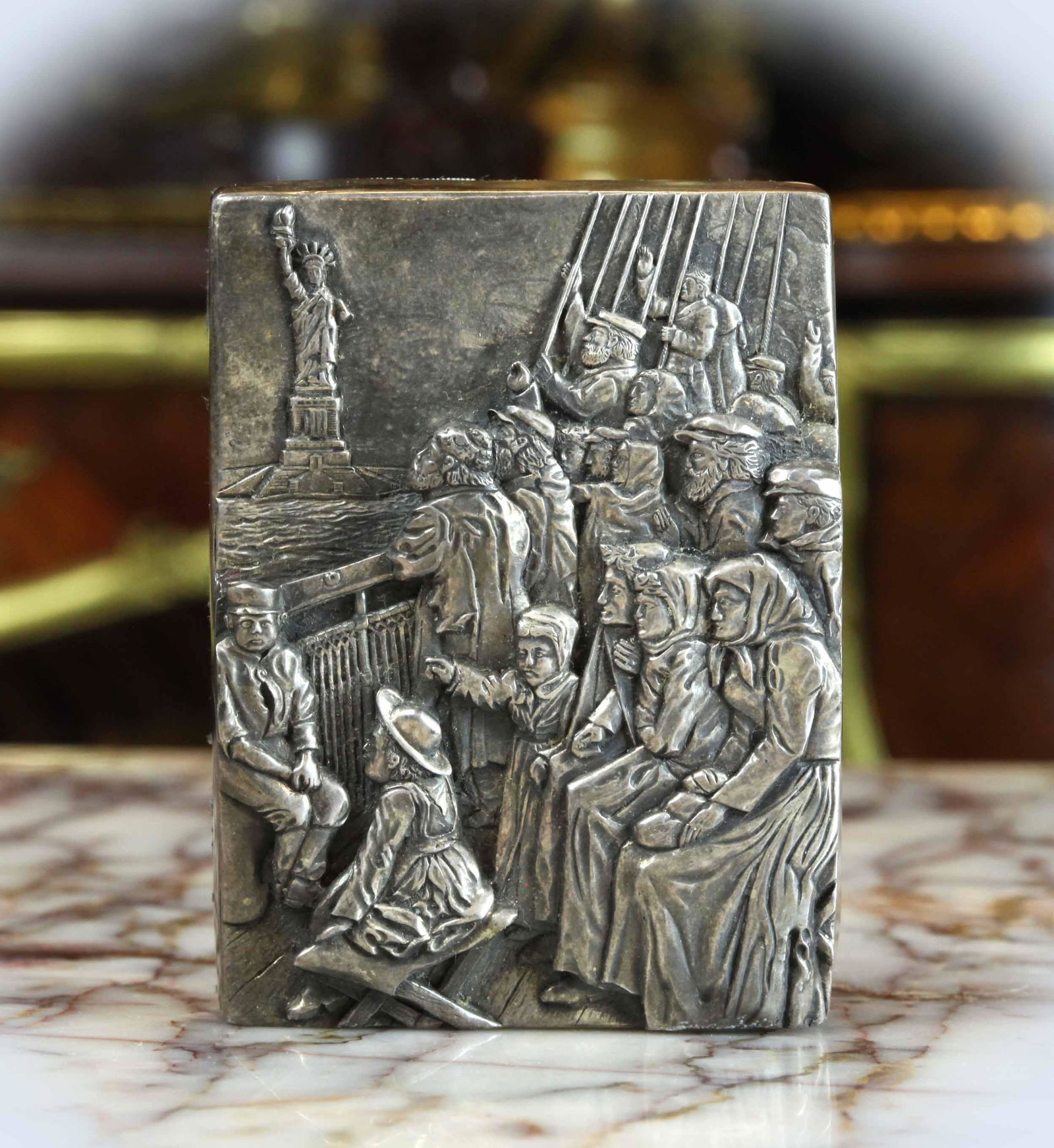 Sterling silver paperweight, marked (1 of 4)