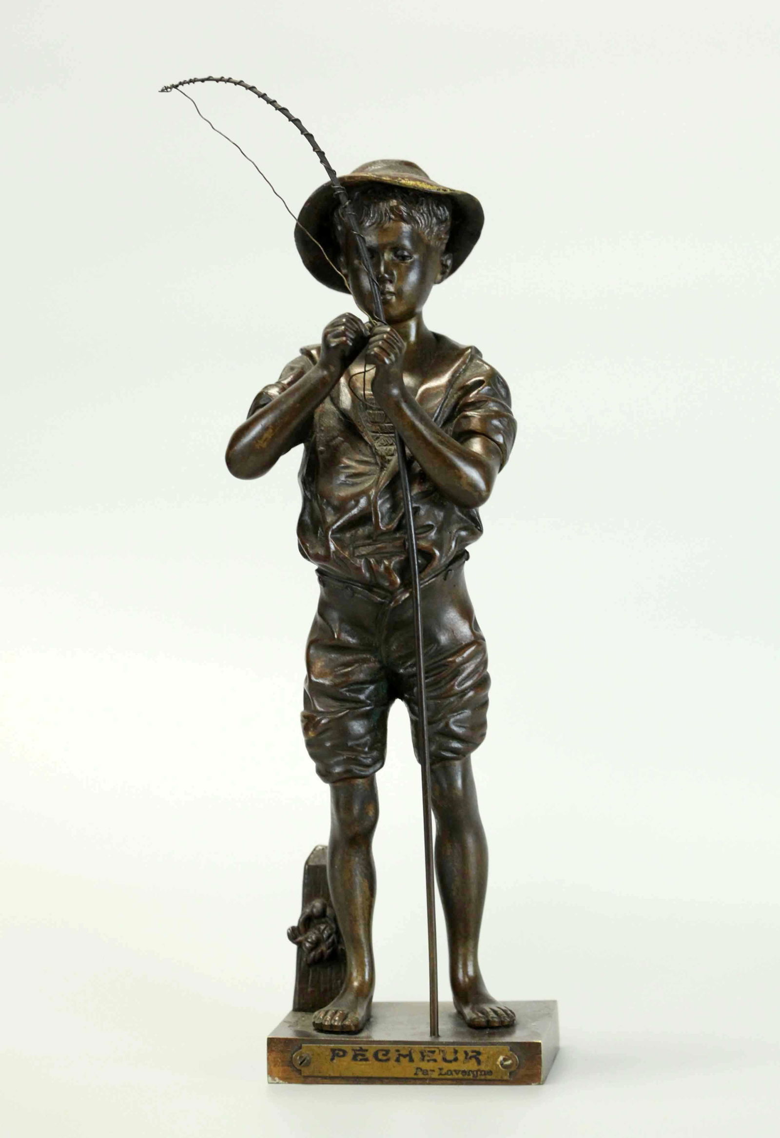 Pecheur der Lavergne, 19th century, Bronze, Fishing (1 of 7)