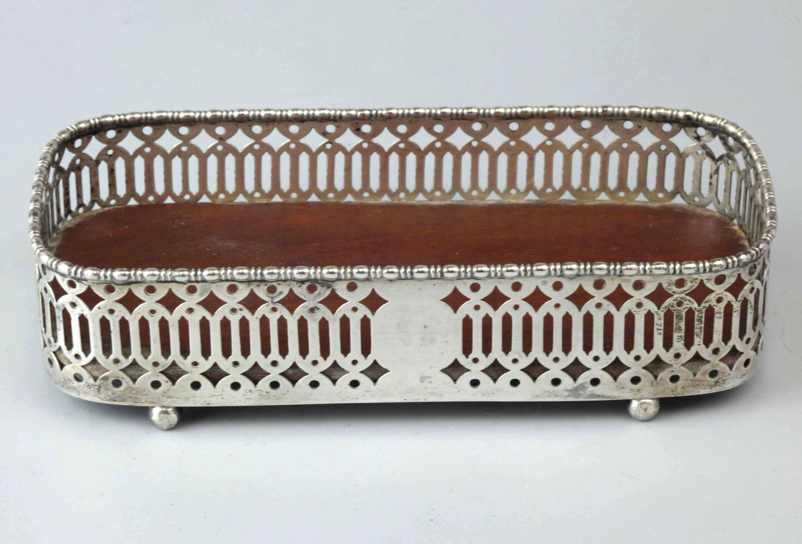 Sterling silver basket, marked (1 of 5)