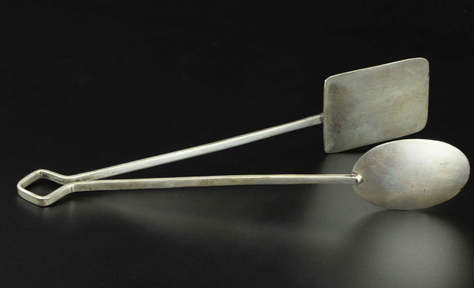 Sterling silver cake serving tongs from Mexico (1 of 4)