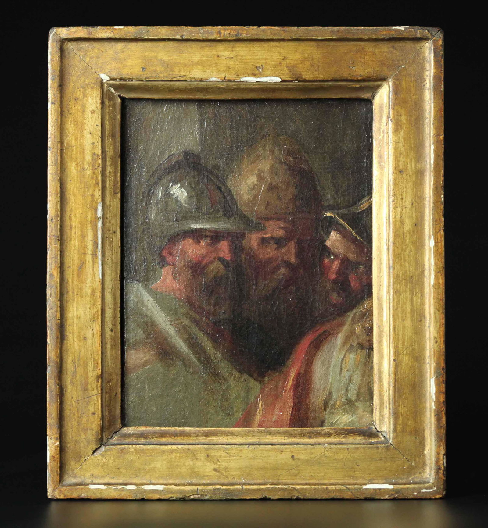 Old master frame oil painting of men (1 of 4)