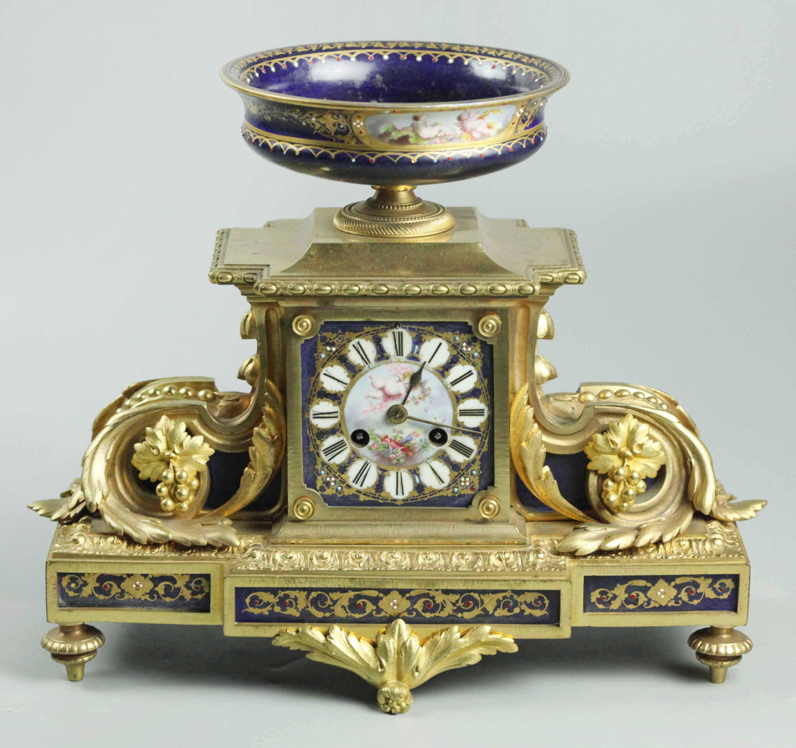 19th Century Dore Bronze & Sevres Porcelain Face & Bowl (1 of 8)