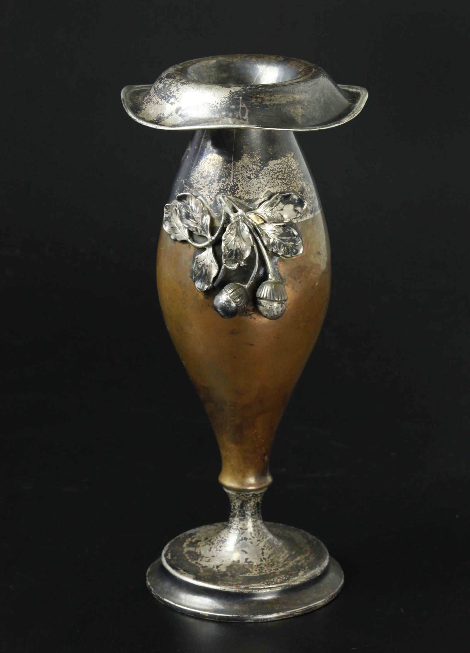 19 C silver and copper vase, marked (1 of 8)